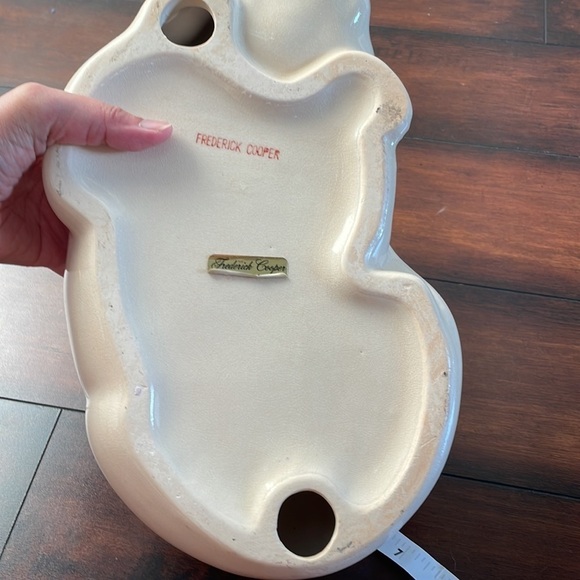 Vintage Frederick Cooper Sleeping Cat Sculpture Floral Kutani Japan Rare - Picture 8 of 10